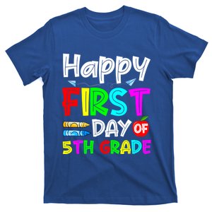 Cute Happy First Day Of 5Th Grade Funny Design Gift T-Shirt