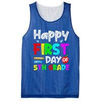 Cute Happy First Day Of 5Th Grade Funny Design Gift Mesh Reversible Basketball Jersey Tank