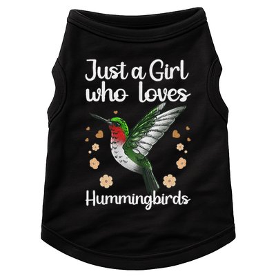 Cool Hummingbird For Girl Tropical Bird Watcher Birder Doggie Tank