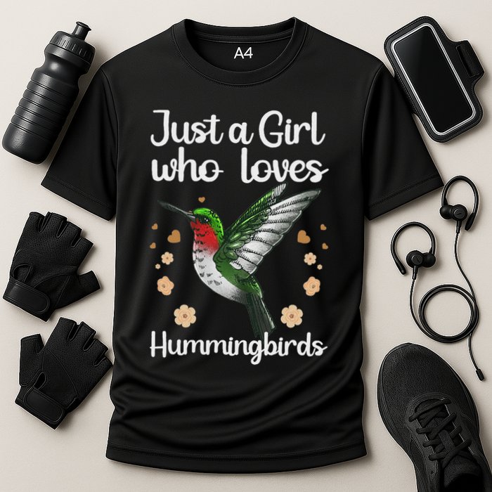 Cool Hummingbird For Girl Tropical Bird Watcher Birder Cooling Performance Crew T-Shirt