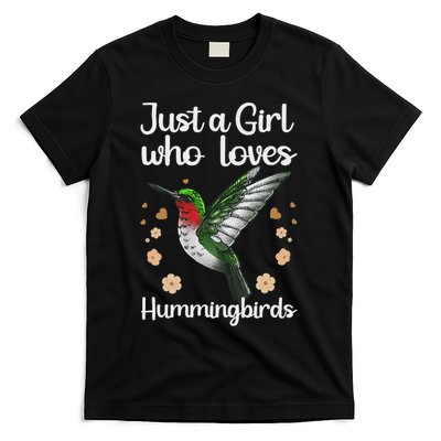 Cool Hummingbird For Girl Tropical Bird Watcher Birder T-Shirt