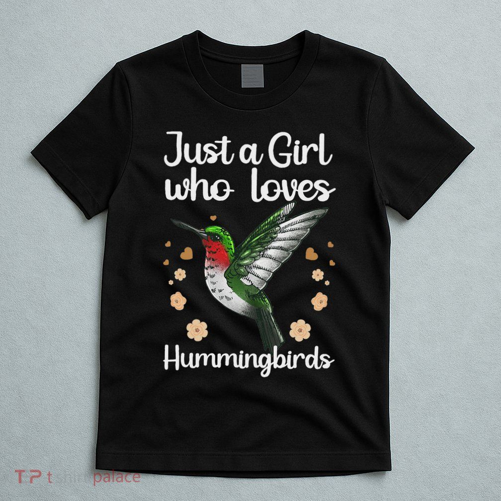 Cool Hummingbird For Girl Tropical Bird Watcher Birder T-Shirt