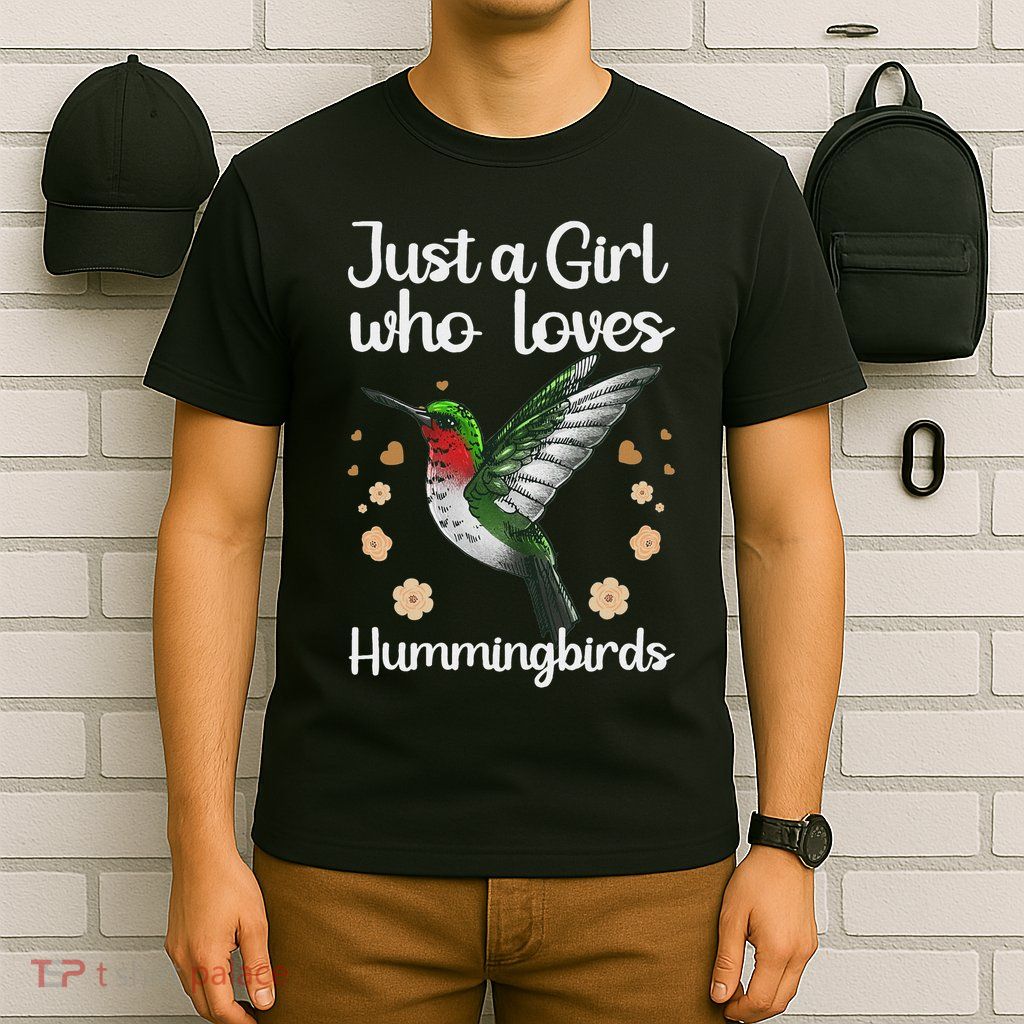 Cool Hummingbird For Girl Tropical Bird Watcher Birder T-Shirt