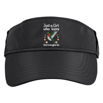 Cool Hummingbird For Girl Tropical Bird Watcher Birder Adult Drive Performance Visor