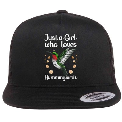 Cool Hummingbird For Girl Tropical Bird Watcher Birder Flatbill Hat