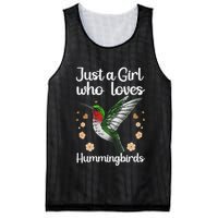 Cool Hummingbird For Girl Tropical Bird Watcher Birder Mesh Reversible Basketball Jersey Tank