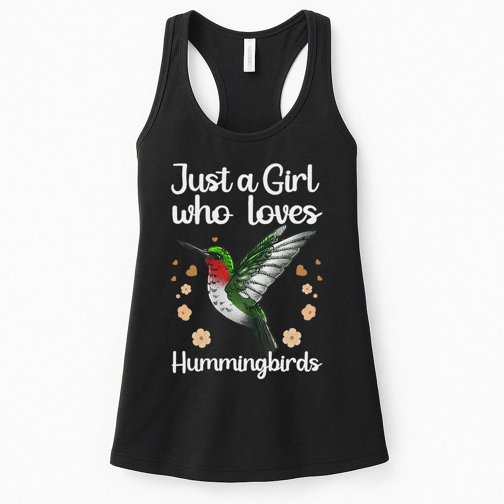 Cool Hummingbird For Girl Tropical Bird Watcher Birder Womens Tank Top