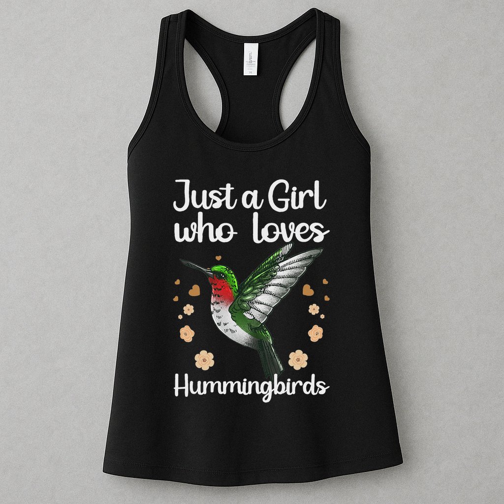 Cool Hummingbird For Girl Tropical Bird Watcher Birder Womens Tank Top