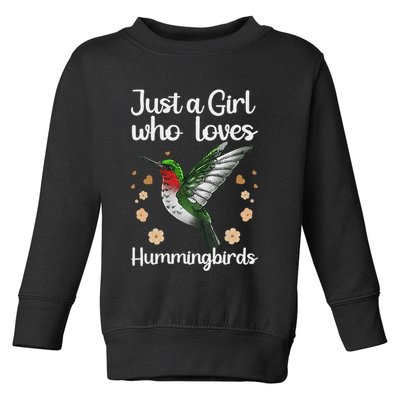 Cool Hummingbird For Girl Tropical Bird Watcher Birder Toddler Sweatshirt