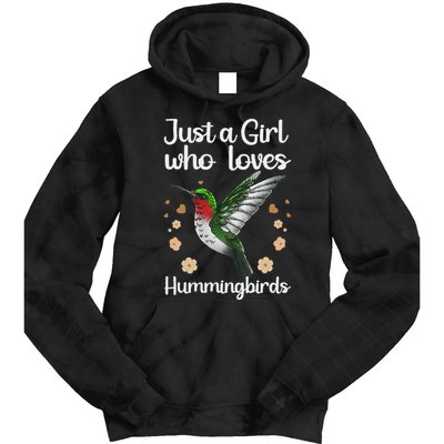 Cool Hummingbird For Girl Tropical Bird Watcher Birder Tie Dye Hoodie