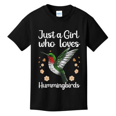 Cool Hummingbird For Girl Tropical Bird Watcher Birder Kids T-Shirt