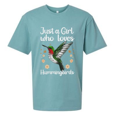 Cool Hummingbird For Girl Tropical Bird Watcher Birder Sueded Cloud Jersey T-Shirt