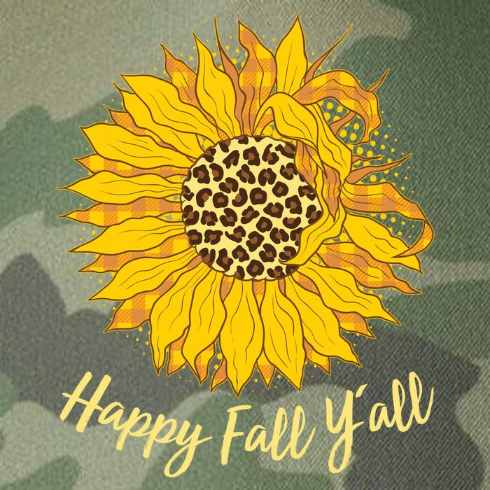 Cute Happy Fall Y'all Leopard Pattern Sunflower Legacy Tie Dye Trucker Hat
