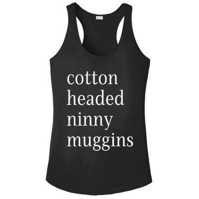 Cotton Headed Funny Christmas Sayings Ladies PosiCharge Competitor Racerback Tank