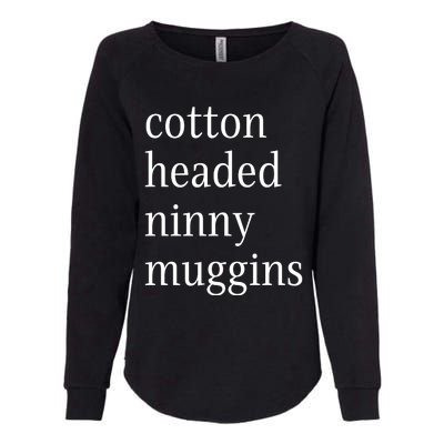 Cotton Headed Funny Christmas Sayings Womens California Wash Sweatshirt