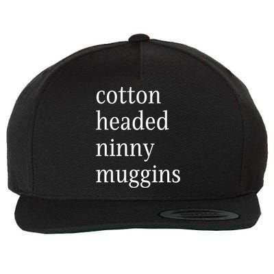 Cotton Headed Funny Christmas Sayings Wool Snapback Cap