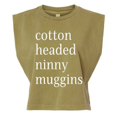 Cotton Headed Funny Christmas Sayings Garment-Dyed Women's Muscle Tee