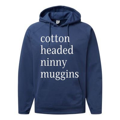 Cotton Headed Funny Christmas Sayings Performance Fleece Hoodie