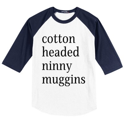 Cotton Headed Funny Christmas Sayings Baseball Sleeve Shirt