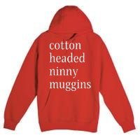 Cotton Headed Funny Christmas Sayings Premium Pullover Hoodie