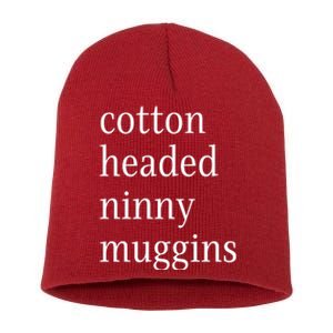 Cotton Headed Funny Christmas Sayings Short Acrylic Beanie