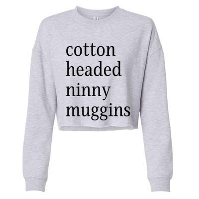 Cotton Headed Funny Christmas Sayings Cropped Pullover Crew