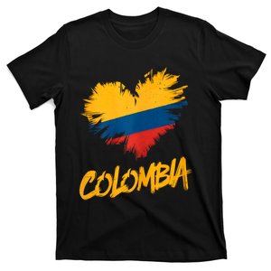 Colombia Heart Flag T-Shirt