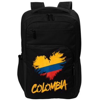 Colombia Heart Flag Impact Tech Backpack