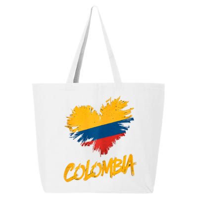 Colombia Heart Flag 25L Jumbo Tote