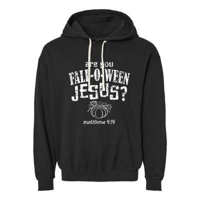 Christian Halloween FallOWeen Jesus Garment-Dyed Fleece Hoodie