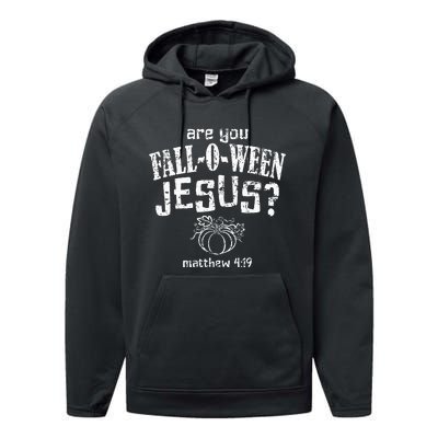 Christian Halloween FallOWeen Jesus Performance Fleece Hoodie