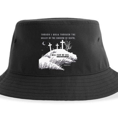 Christian Halloween Fear No Evil Sustainable Bucket Hat