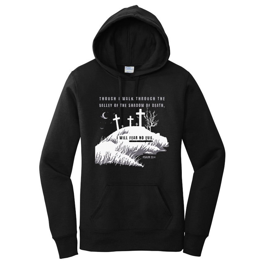 Christian Halloween Fear No Evil Women's Pullover Hoodie