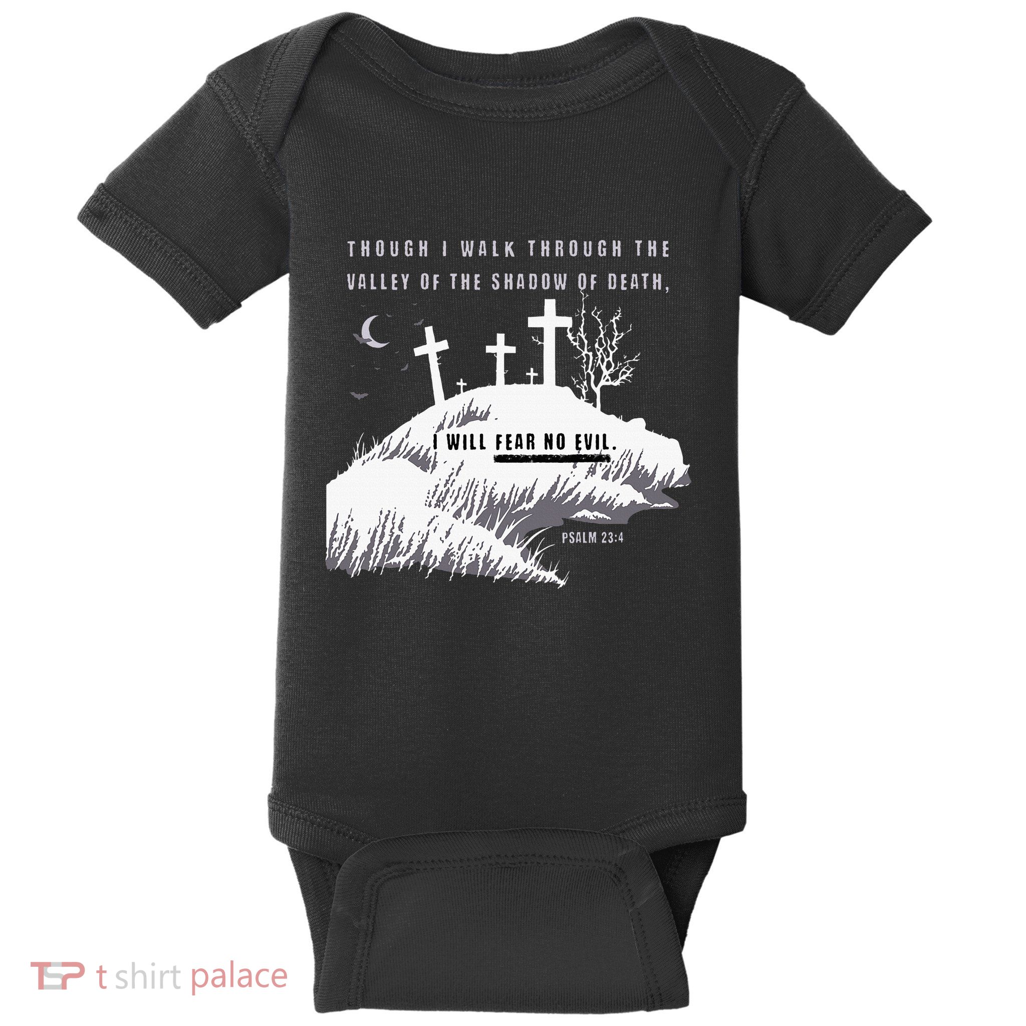 Christian Halloween Fear No Evil Baby Bodysuit