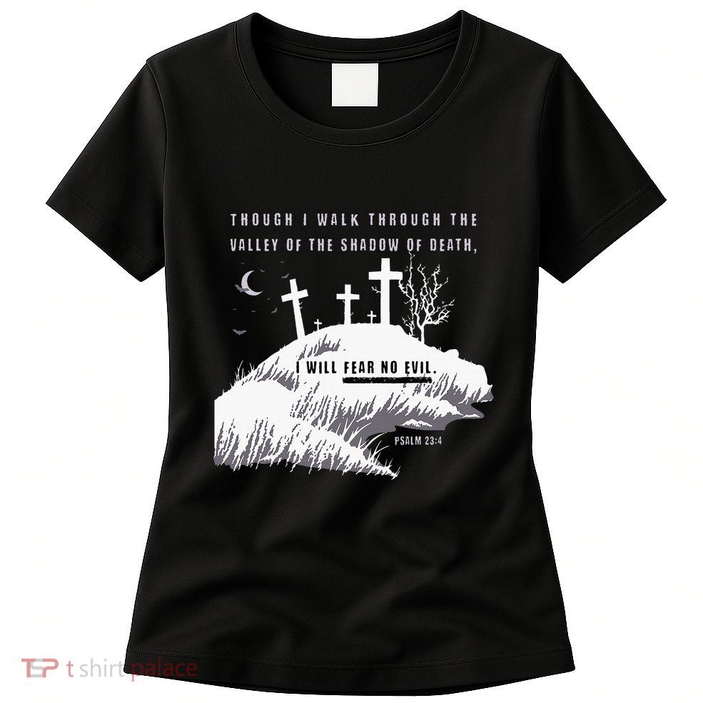 Christian Halloween Fear No Evil Womens T-Shirt