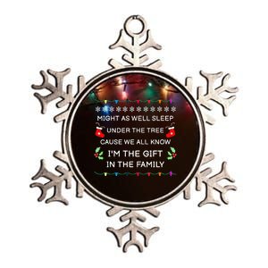 Christmas Humor Favorite Person Funny Christmas Metallic Star Ornament