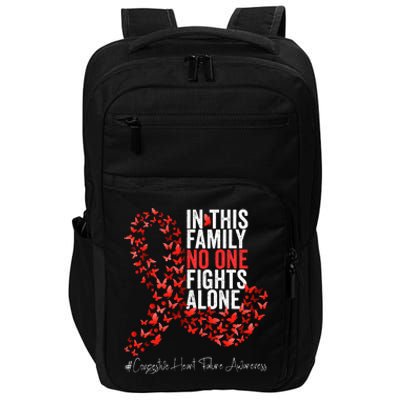 Congestive Heart Failure Awareness Month Red Ribbon Impact Tech Backpack