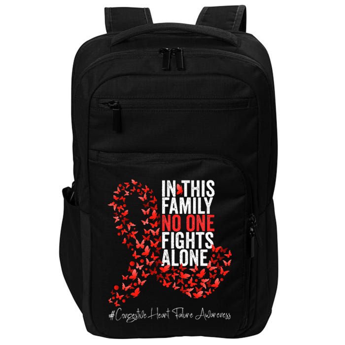 Congestive Heart Failure Awareness Month Red Ribbon Impact Tech Backpack