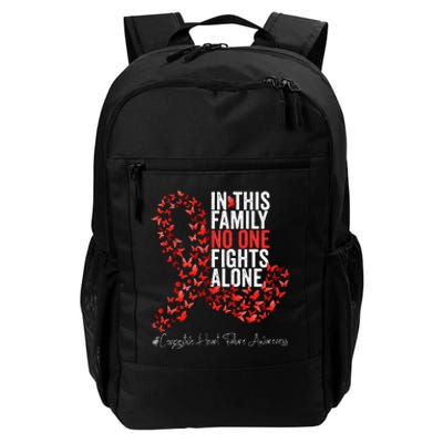 Congestive Heart Failure Awareness Month Red Ribbon Daily Commute Backpack