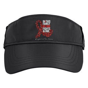 Congestive Heart Failure Awareness Month Red Ribbon Adult Drive Performance Visor