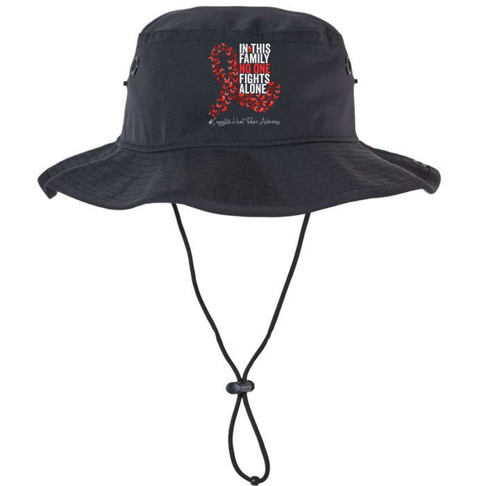 Congestive Heart Failure Awareness Month Red Ribbon Legacy Cool Fit Booney Bucket Hat