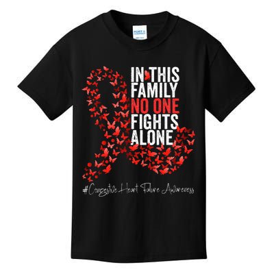 Congestive Heart Failure Awareness Month Red Ribbon Kids T-Shirt