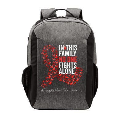 Congestive Heart Failure Awareness Month Red Ribbon Vector Backpack