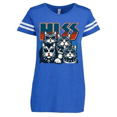 Cat Hiss Funny Cat Lover Cat Owner Cat Humor Enza Ladies Jersey Football T-Shirt