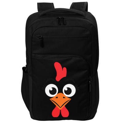 Chicken Hen Face Costume Gift Impact Tech Backpack