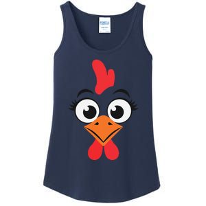 Chicken Hen Face Costume Gift Ladies Essential Tank