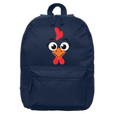 Chicken Hen Face Costume Gift 16 in Basic Backpack