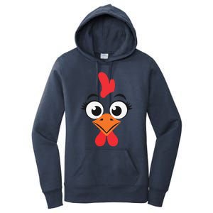 Chicken Hen Face Costume Gift Women's Pullover Hoodie