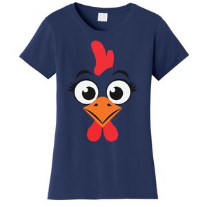 Chicken Hen Face Costume Gift Women's T-Shirt