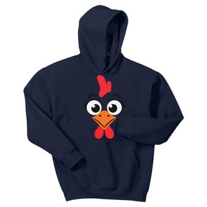 Chicken Hen Face Costume Gift Kids Hoodie